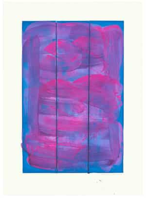 Julia Rommel, Untitled (pink/blue I), 2023
