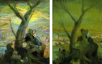 Lisa Yuskavage, The Countryside I and II, 2013