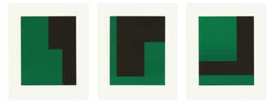 Carmen Herrera, Verde y Negro, 2017