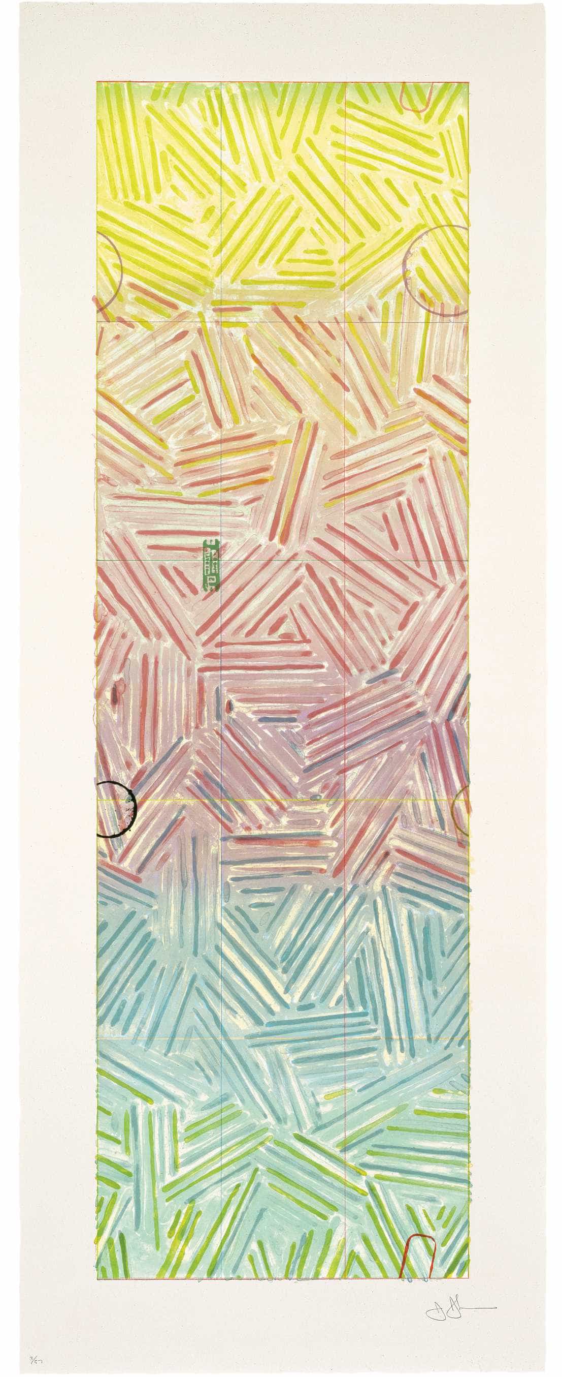 Jasper Johns, Usuyuki, 1980