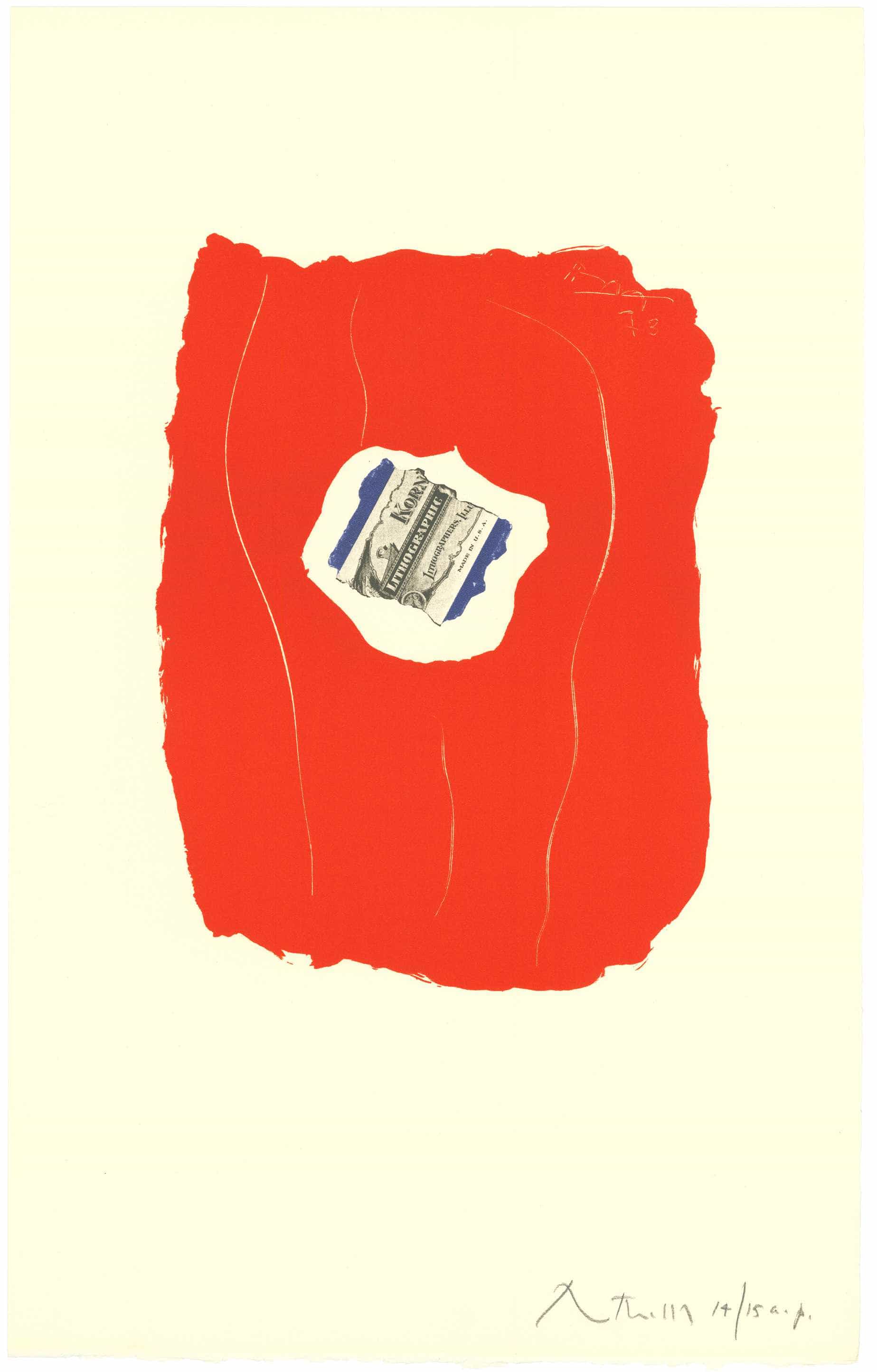 Robert Motherwell, Tricolor (Appendix 8), 1973