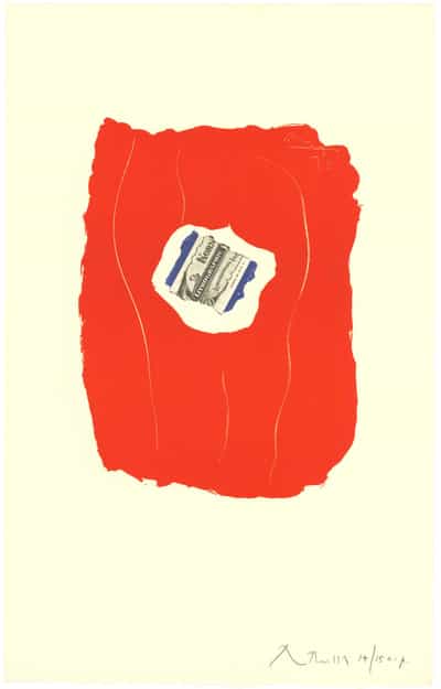 Robert Motherwell, Tricolor (Appendix 8), 1973