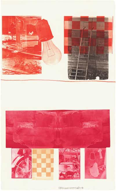 Robert Rauschenberg, Glacial Decoy Series: Lithograph II, 1980