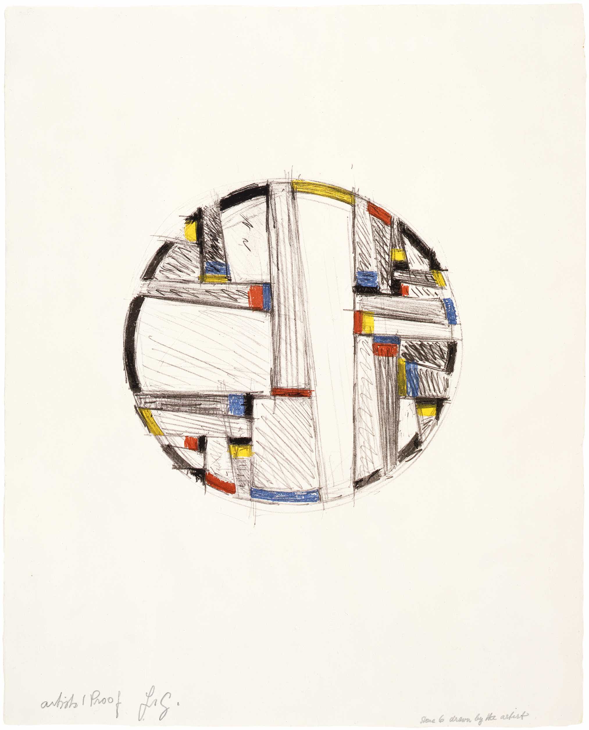 Fritz Glarner, Colored Drawing, 1963