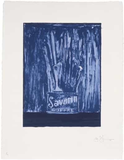 Jasper Johns, Savarin 6 (Blue), 1979