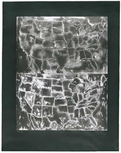 Jasper Johns, Two Maps II, 1966