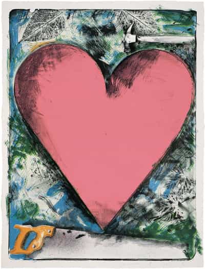 Jim Dine, A Heart at the Opera, 1983