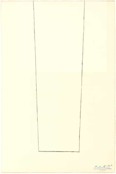 Robert Motherwell, Open On Two Whites, 1971-73