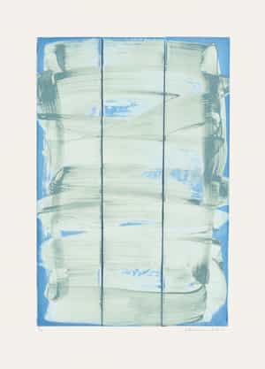 Julia Rommel, Untitled (teal/blue II), 2023