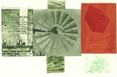 Robert Rauschenberg, Glacial Decoy Series: Lithograph I, 1979