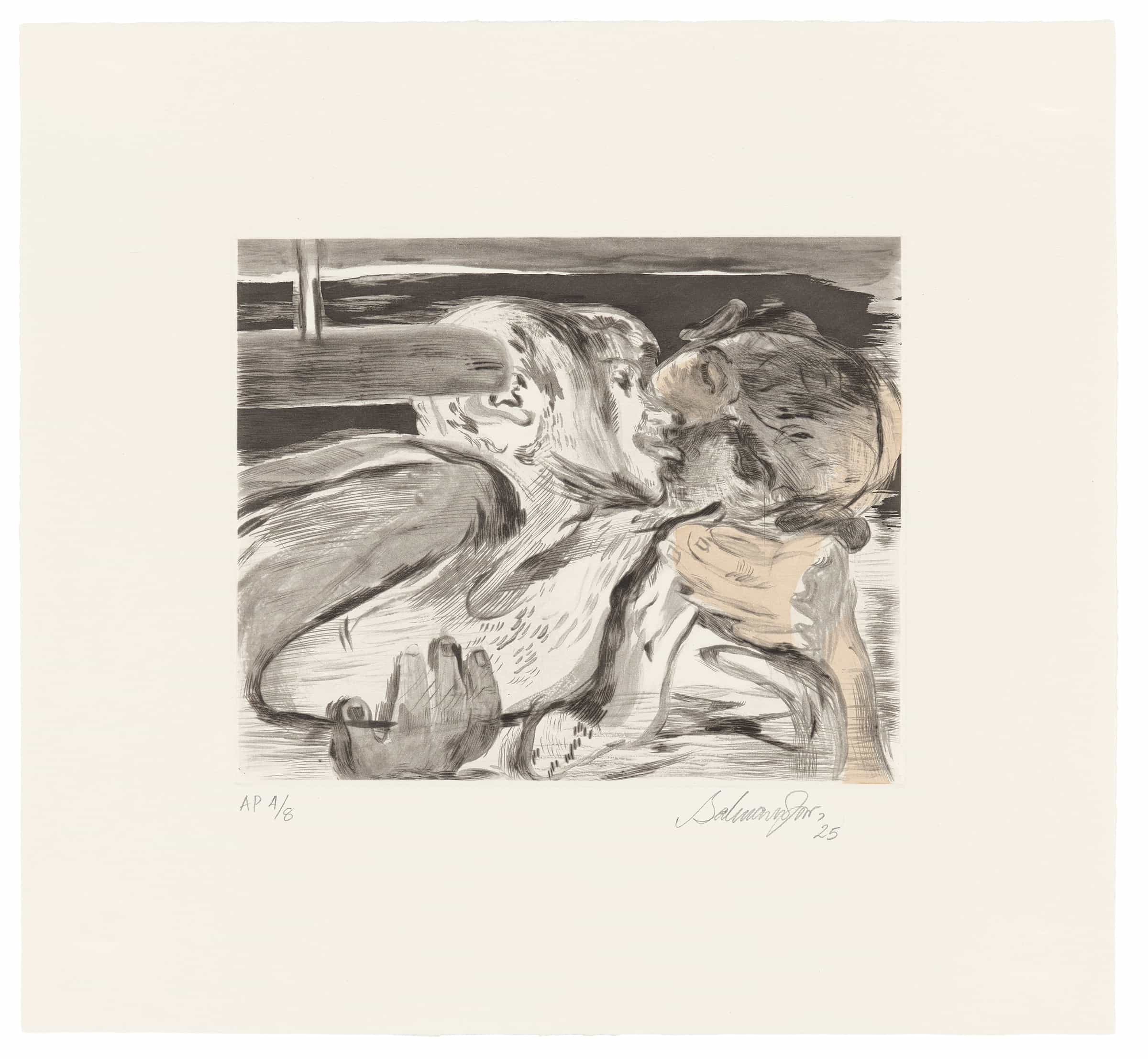 Salman Toor, Backseat, 2025