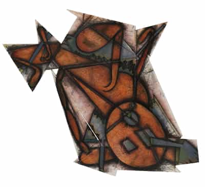 Elizabeth Murray, Down Dog, 1988