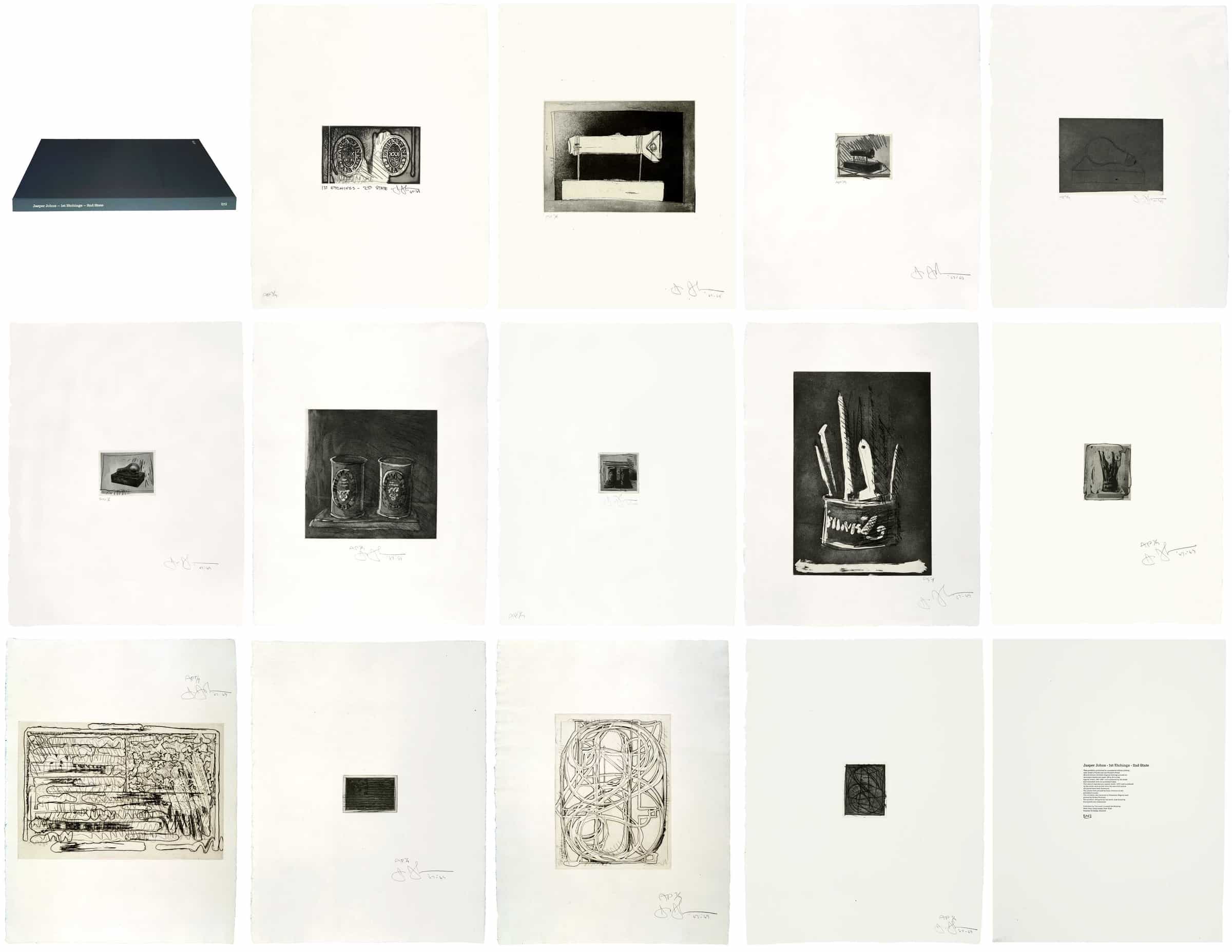 Jasper Johns, 1st Etchings, 2nd State, 1967-69