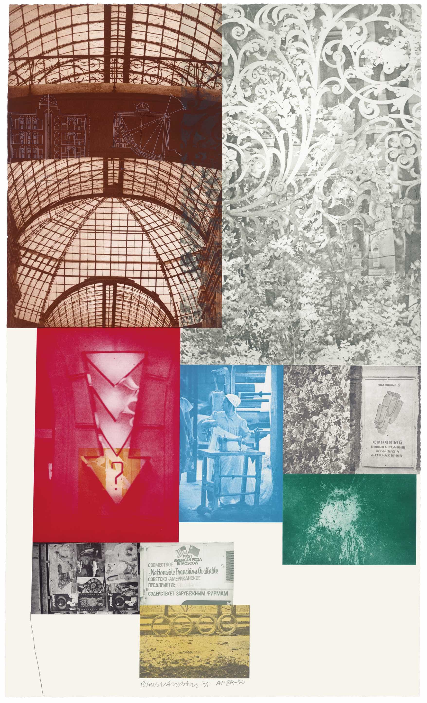 Robert Rauschenberg, Soviet/American Array II, 1988-90