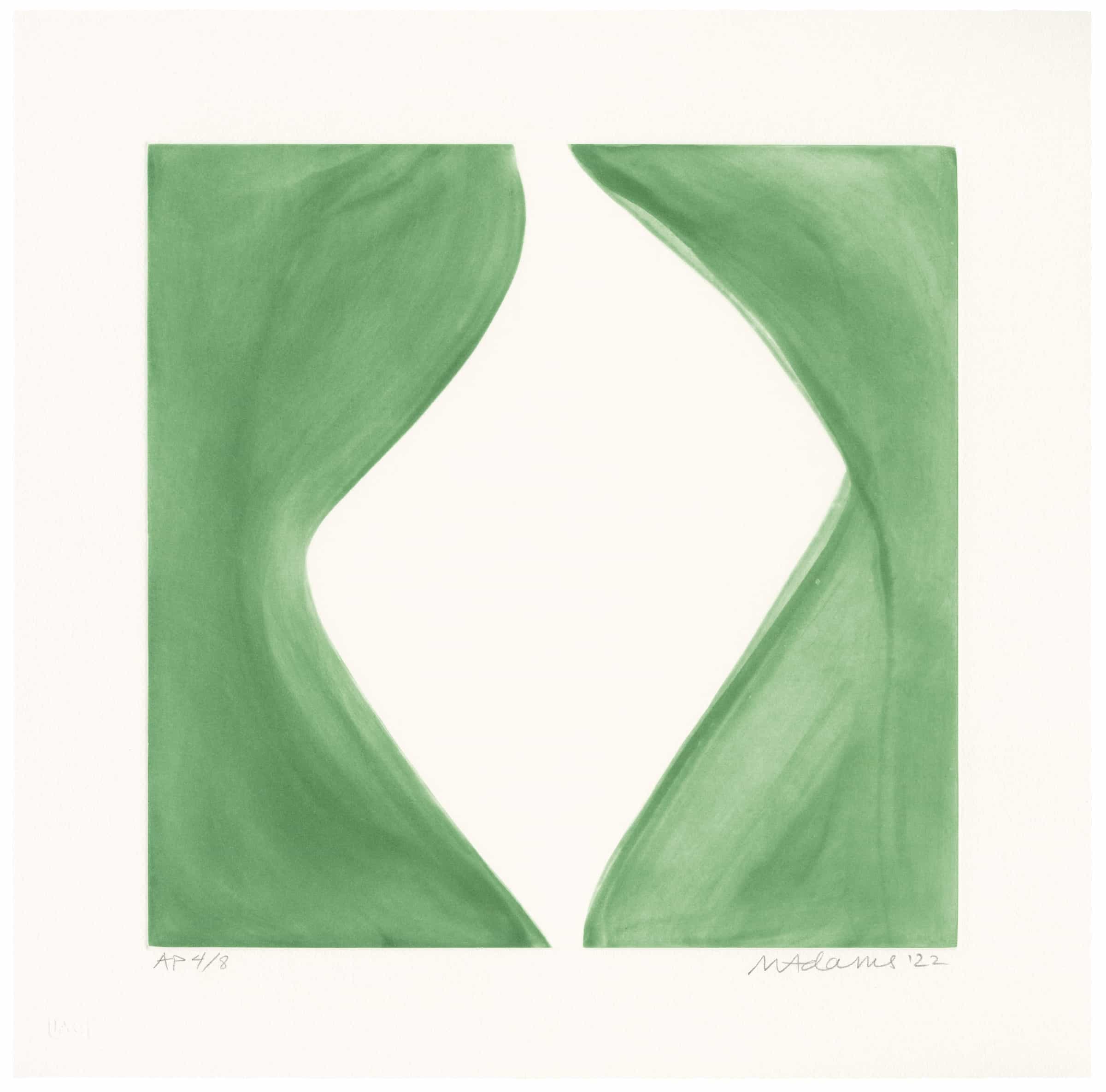 Marina Adams, NY Series (Etchings) Sap Green, 2022
