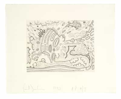 Carroll Dunham, Shape Standing on Itself, 1990