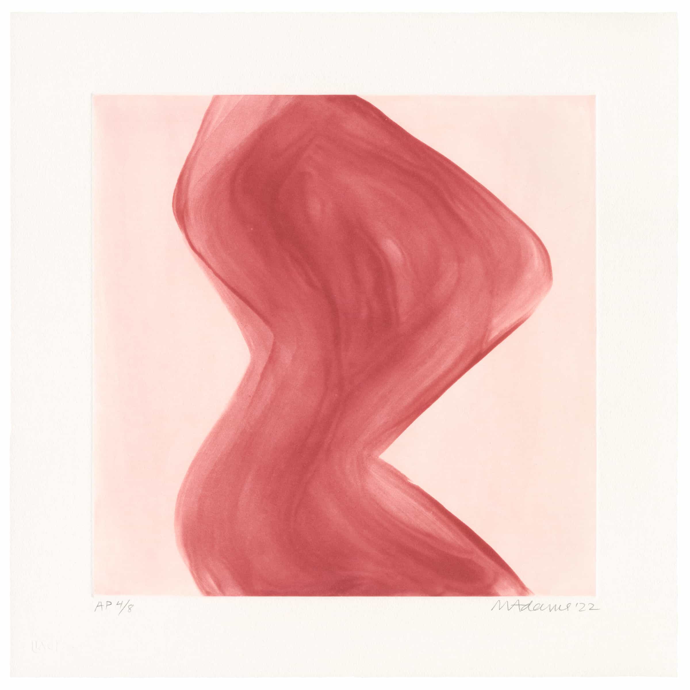 Marina Adams, NY Series (Etchings) Carmine Red, 2022