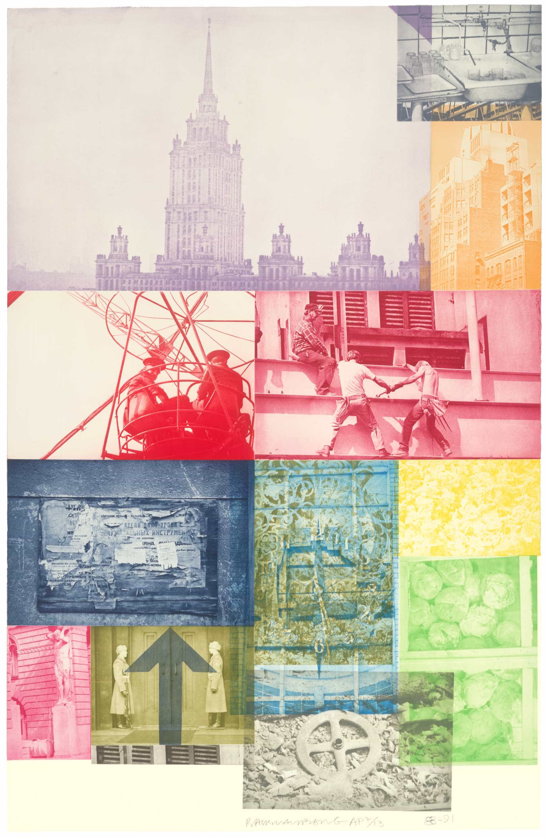 Robert Rauschenberg, Soviet/American Array VII, 1989-91