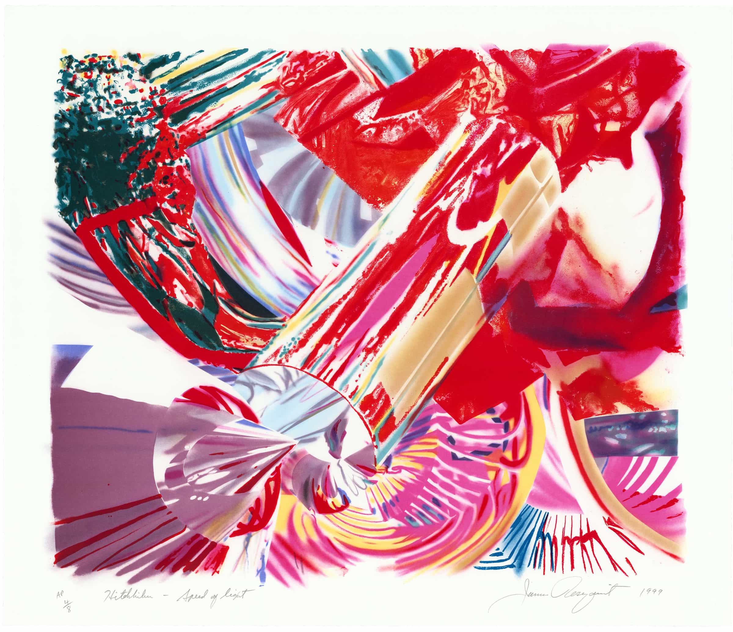 James Rosenquist, Hitchhiker-Speed of Light, 1999