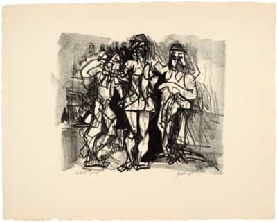 Robert Goodnough, Three Figures, 1961