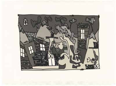 Carroll Dunham, In Town, 2002