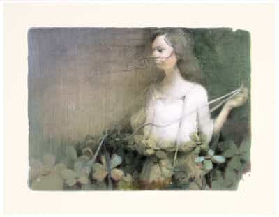 Lisa Yuskavage, G in the Flowers, 2006