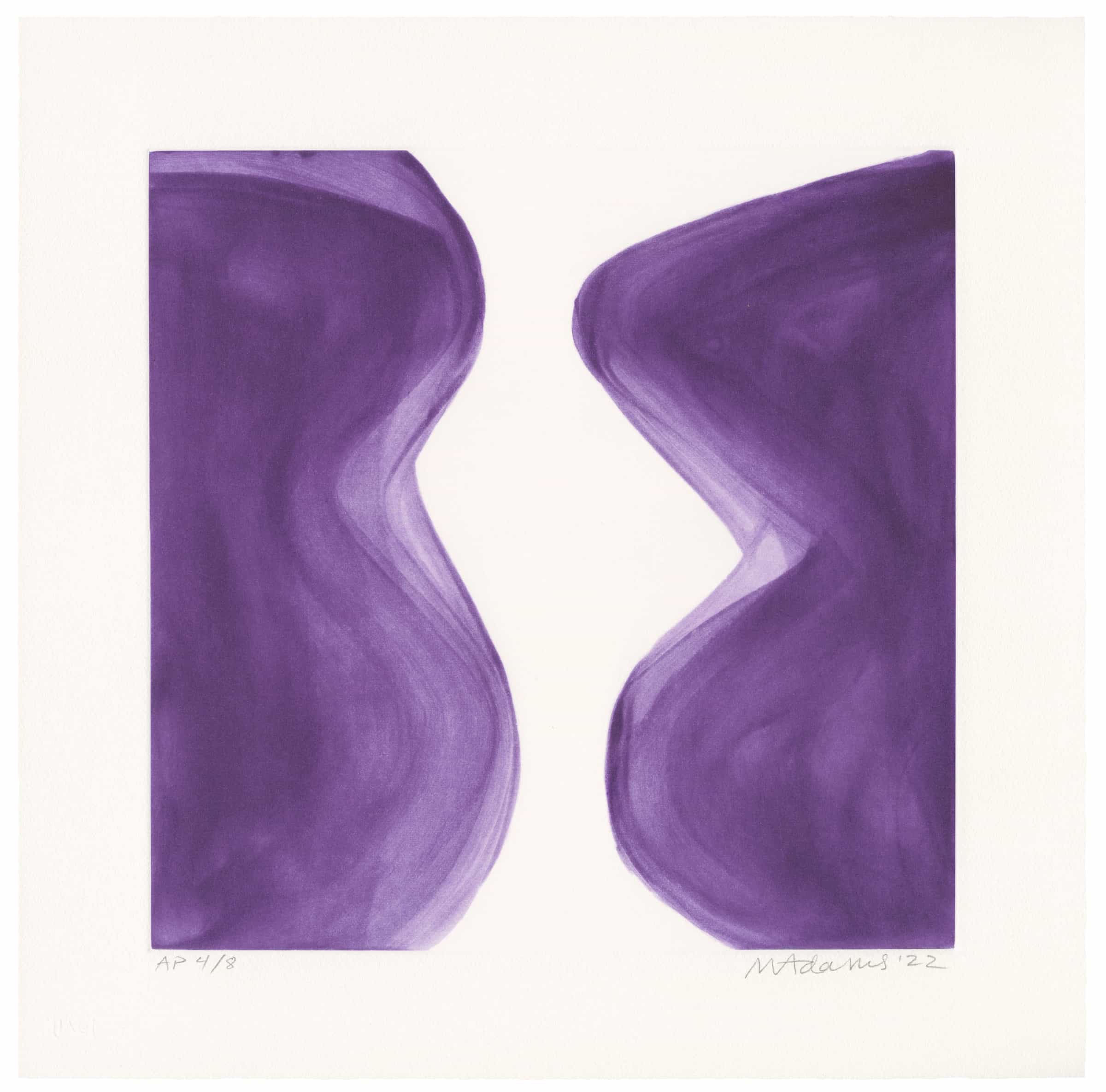 Marina Adams, NY Series (Etchings) Carbazole Violet, 2022