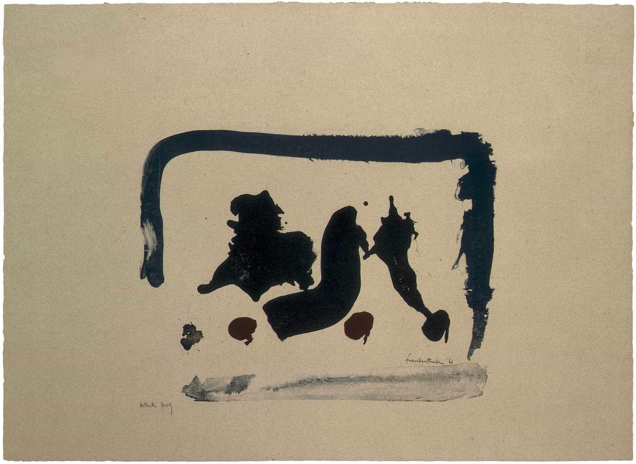 Helen Frankenthaler, Brown Moons, 1961