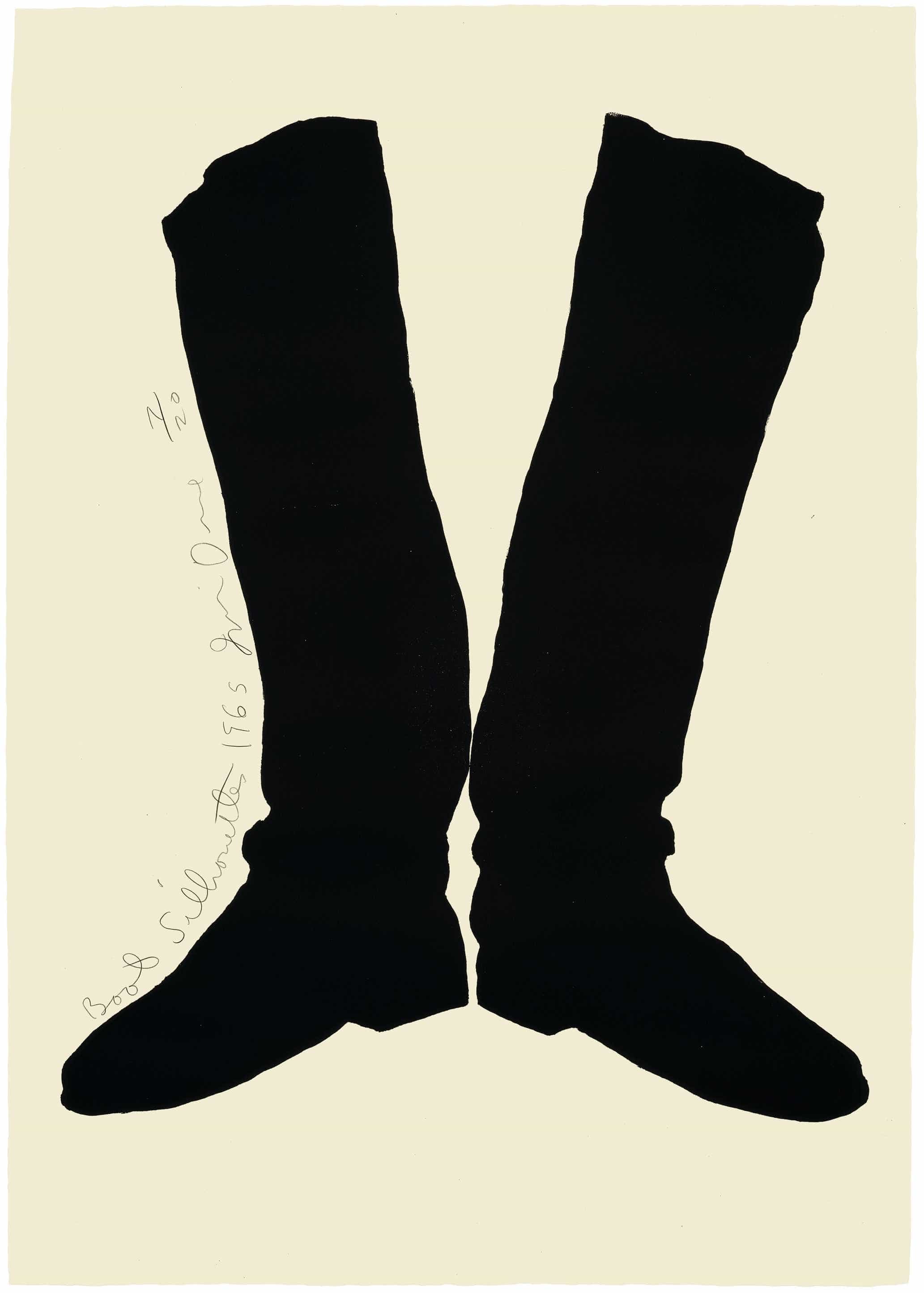 Jim Dine, Boot Silhouettes, 1965