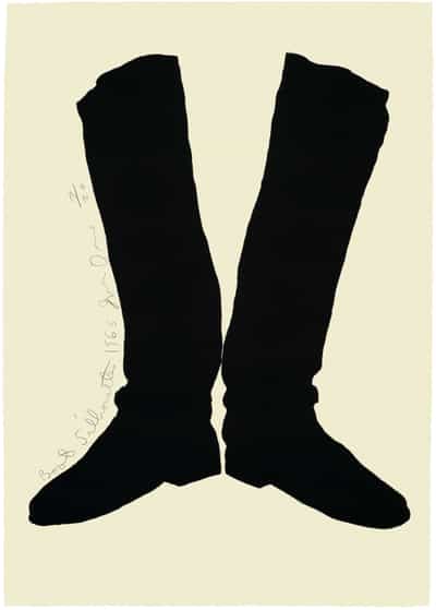 Jim Dine, Boot Silhouettes, 1965