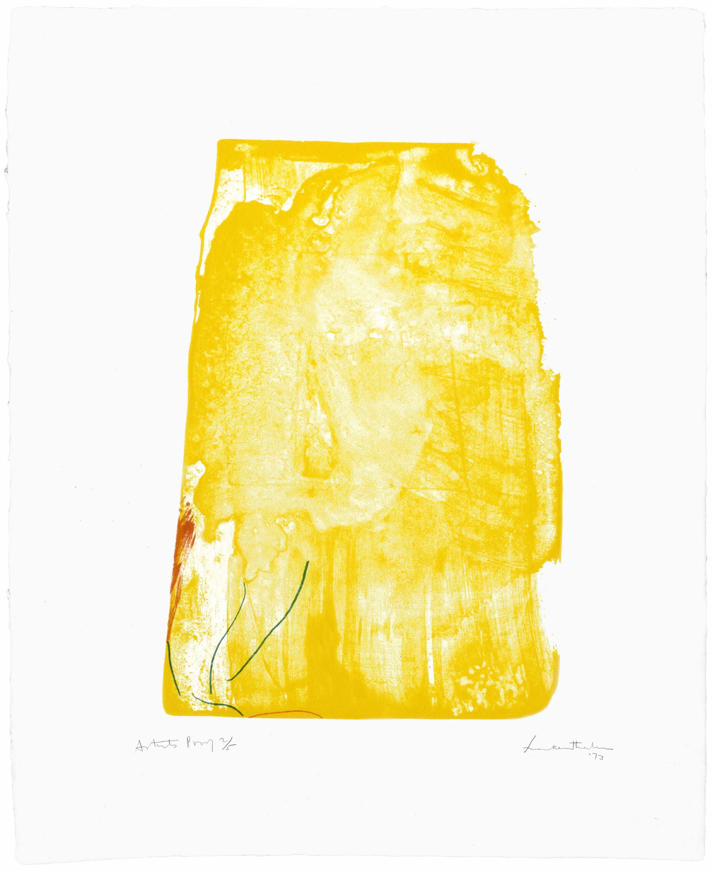 Helen Frankenthaler, I Need Yellow, 1972-73