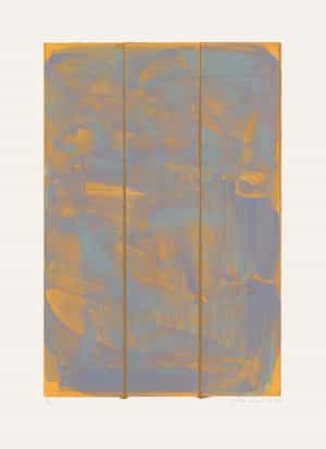 Julia Rommel, Untitled (purple/teal/ochre I), 2023