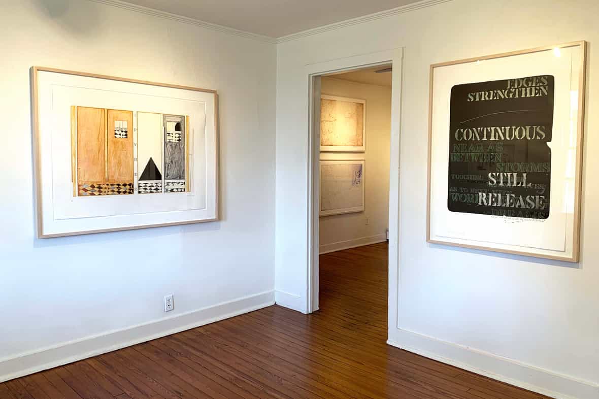 Gallery View: Pyre 1 and 2, 2005 Jasper Johns / Edges Strengthen, 1981 Edwin Schlossberg 