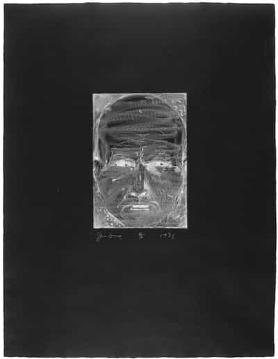 Jim Dine, Self Portrait as a Negative, 1975