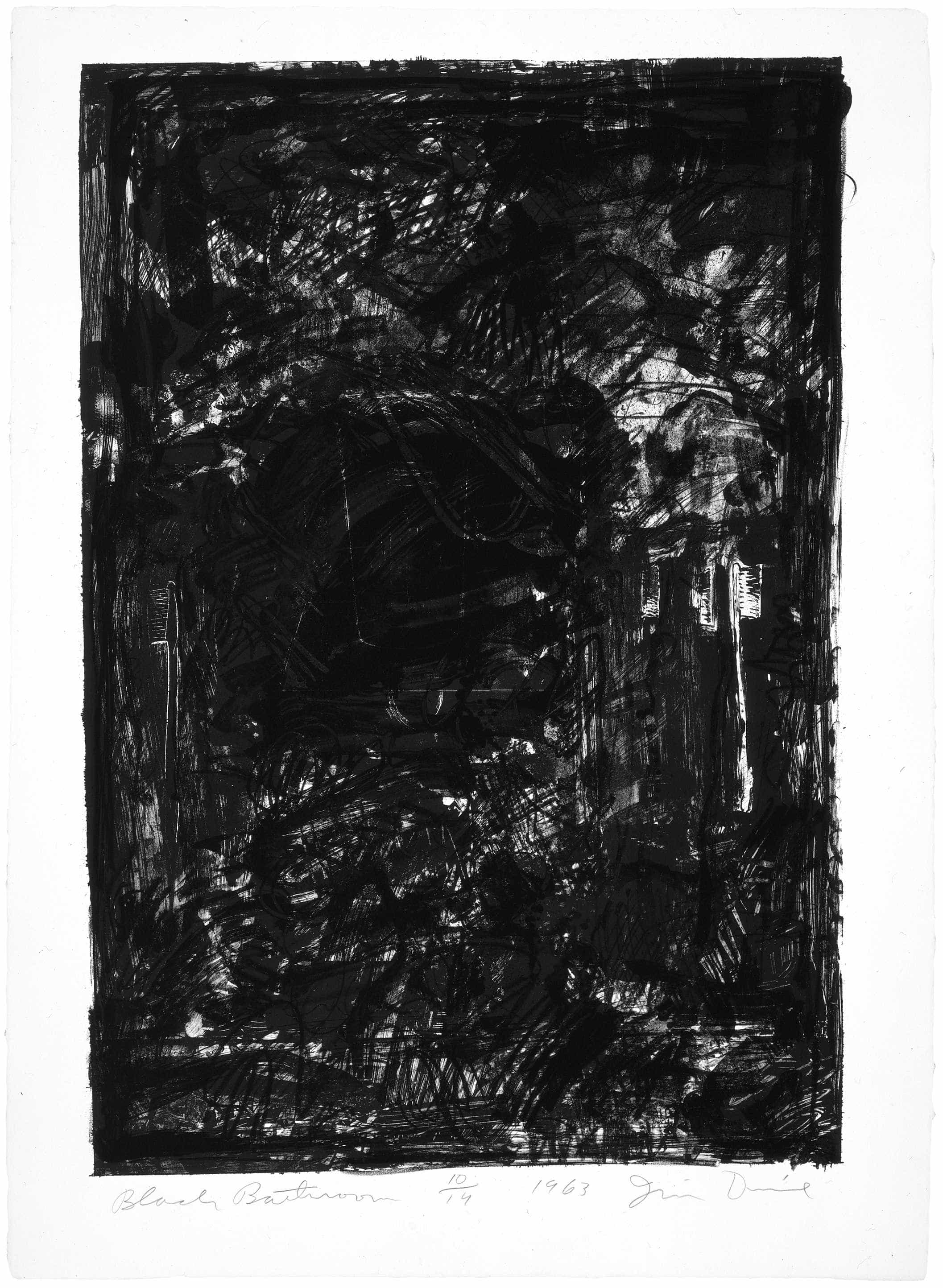 Jim Dine, Black Bathroom, 1963