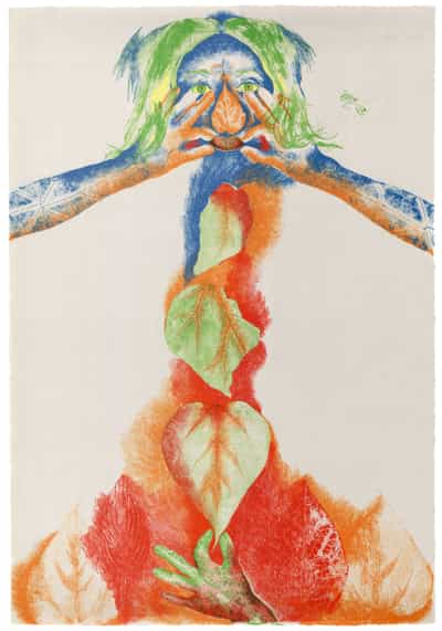 Marisol, Catalpa Maiden About to Touch Herself, 1973