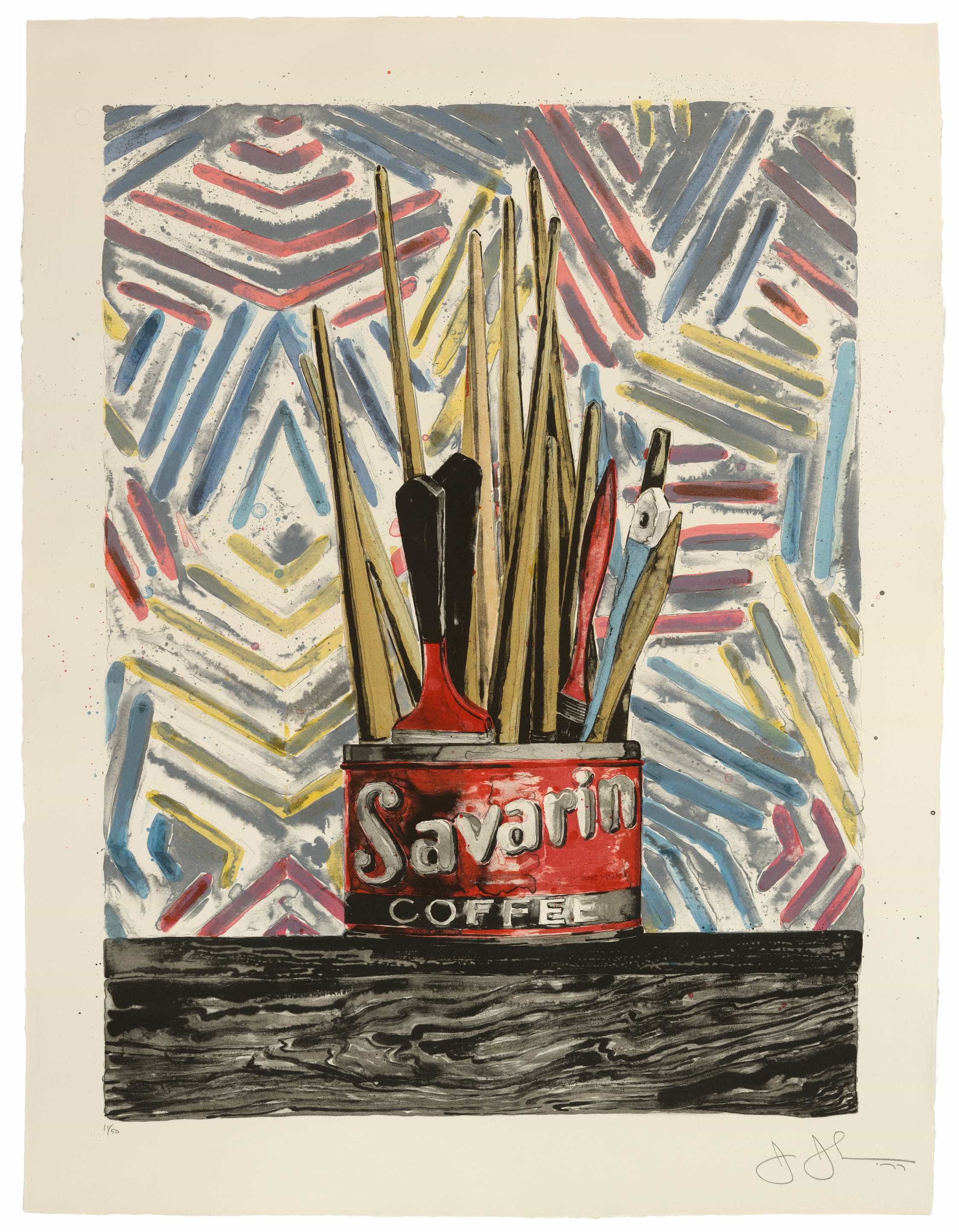 Jasper Johns, Savarin, 1977