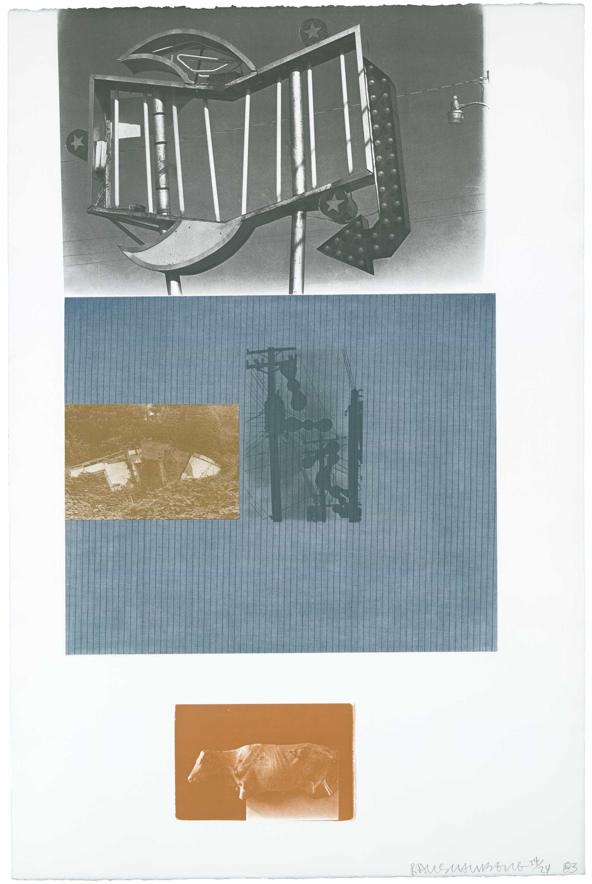 Robert Rauschenberg, The Razorback Bunch (Etching VII), 1983