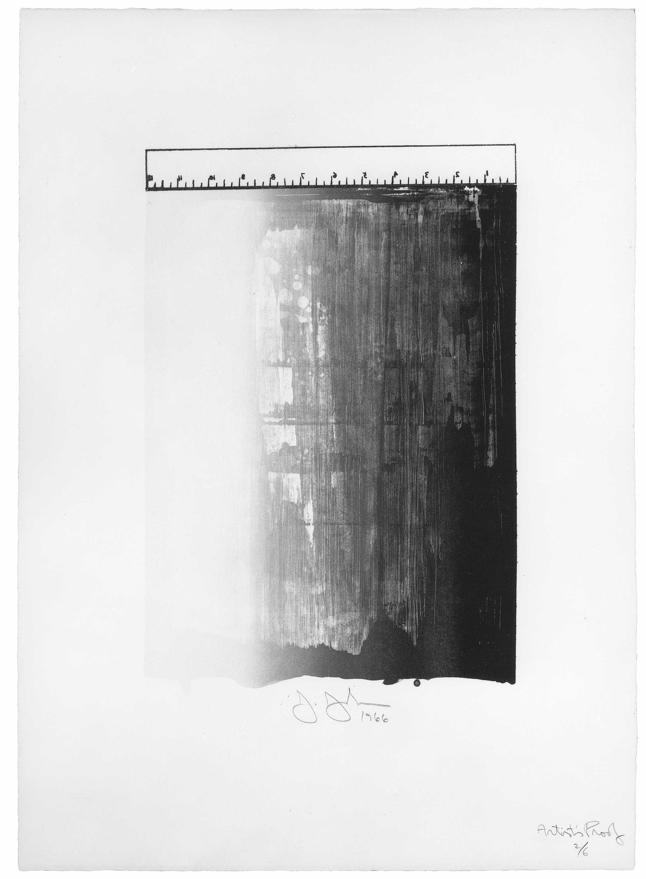 Jasper Johns, Ruler, 1966