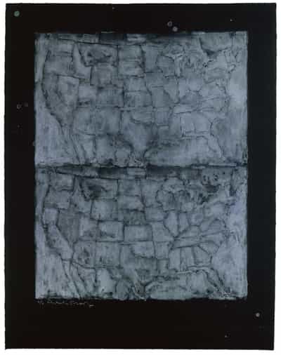 Jasper Johns, Two Maps I, 1965-66