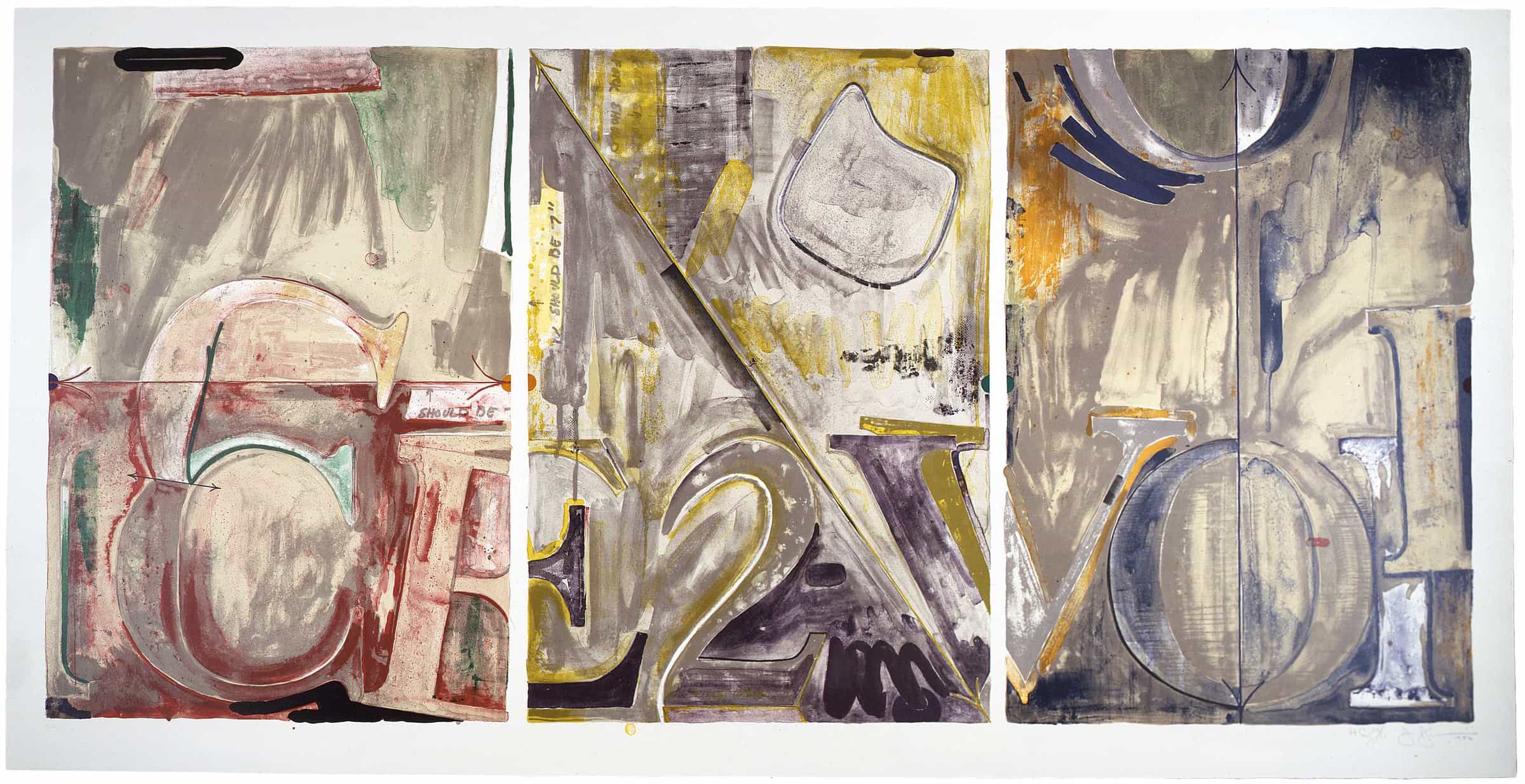 Jasper Johns, Voice 2 (H.C. Edition), 1982