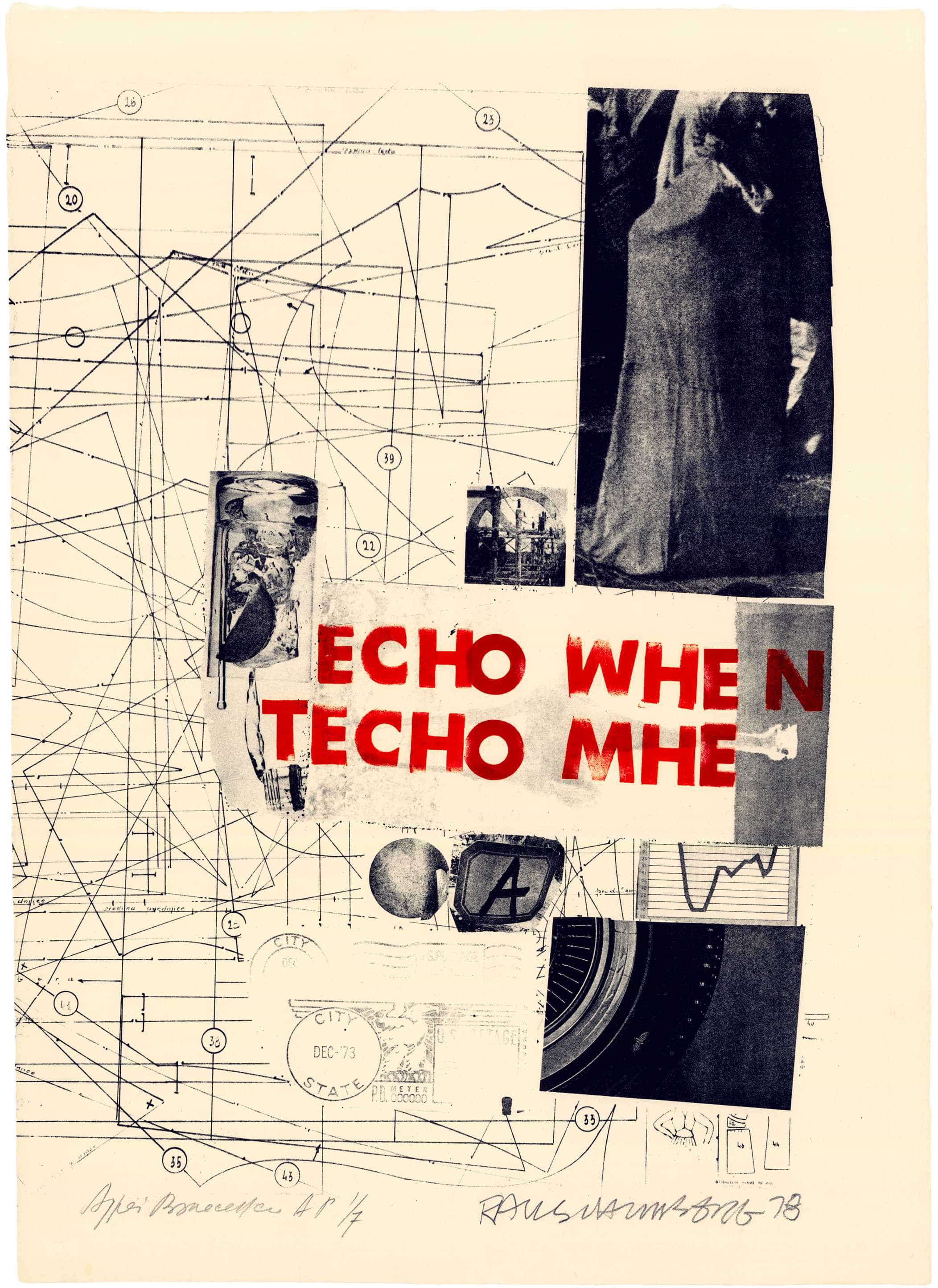 Robert Rauschenberg, Echo When, 1978