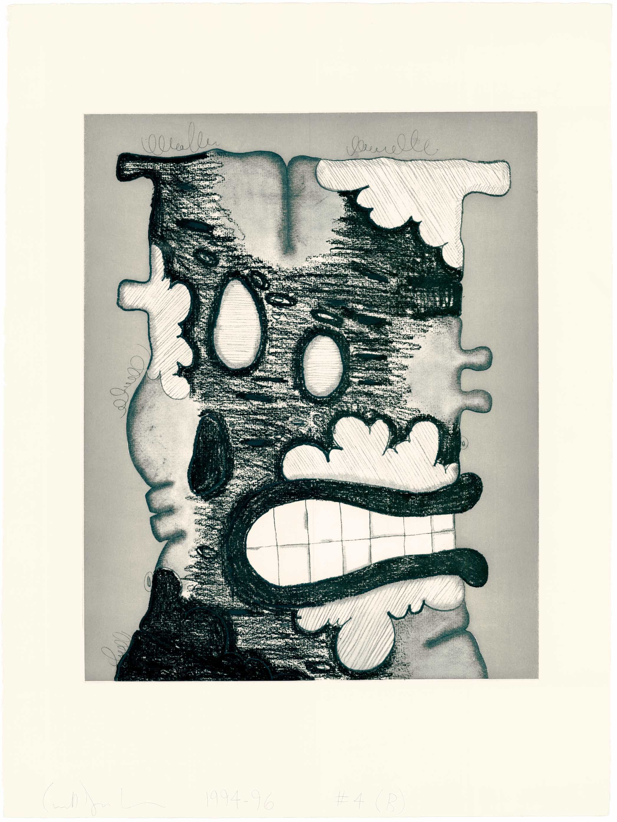 Carroll Dunham, Undone B, 1994-96