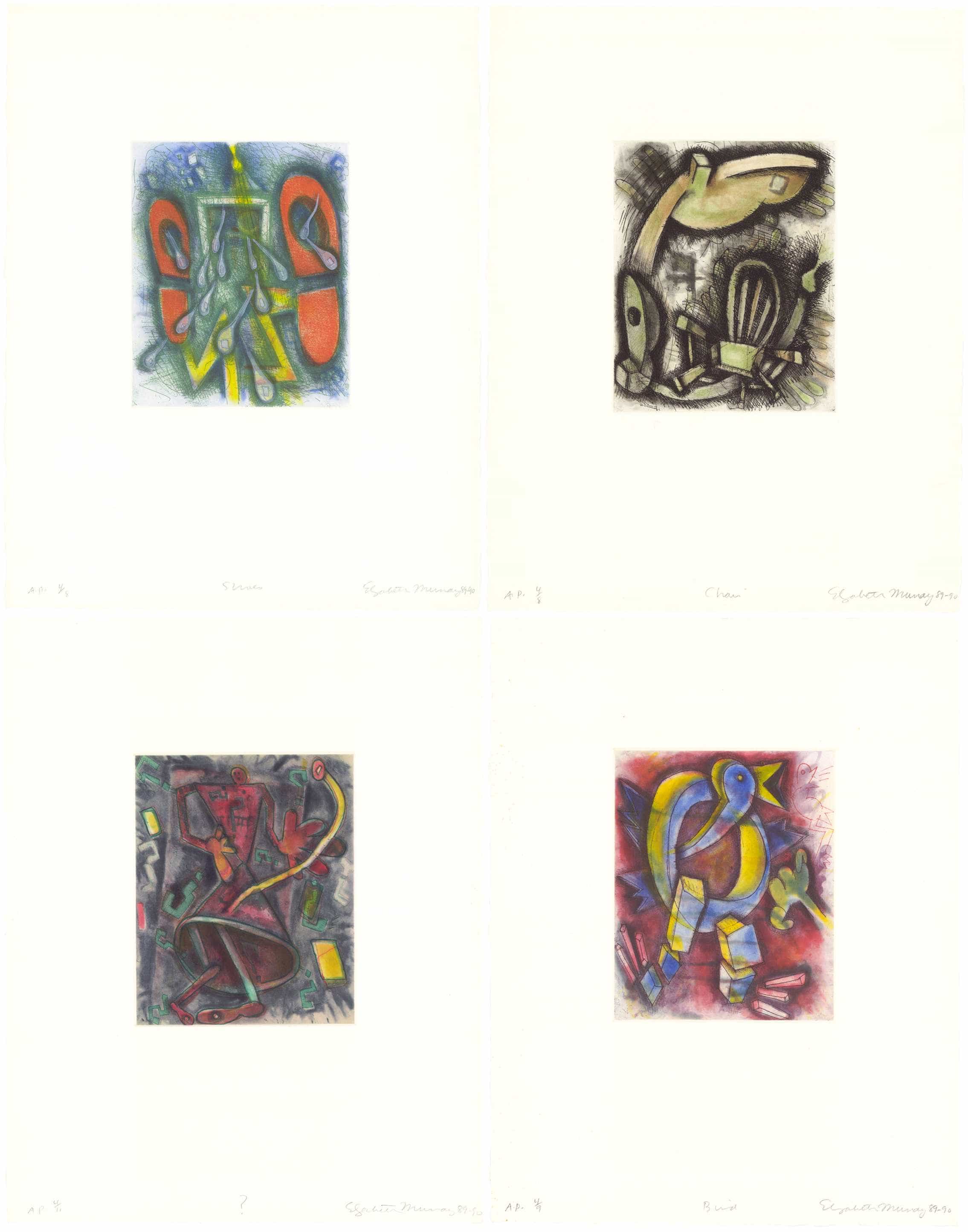 Elizabeth Murray, Quartet, 1989-90