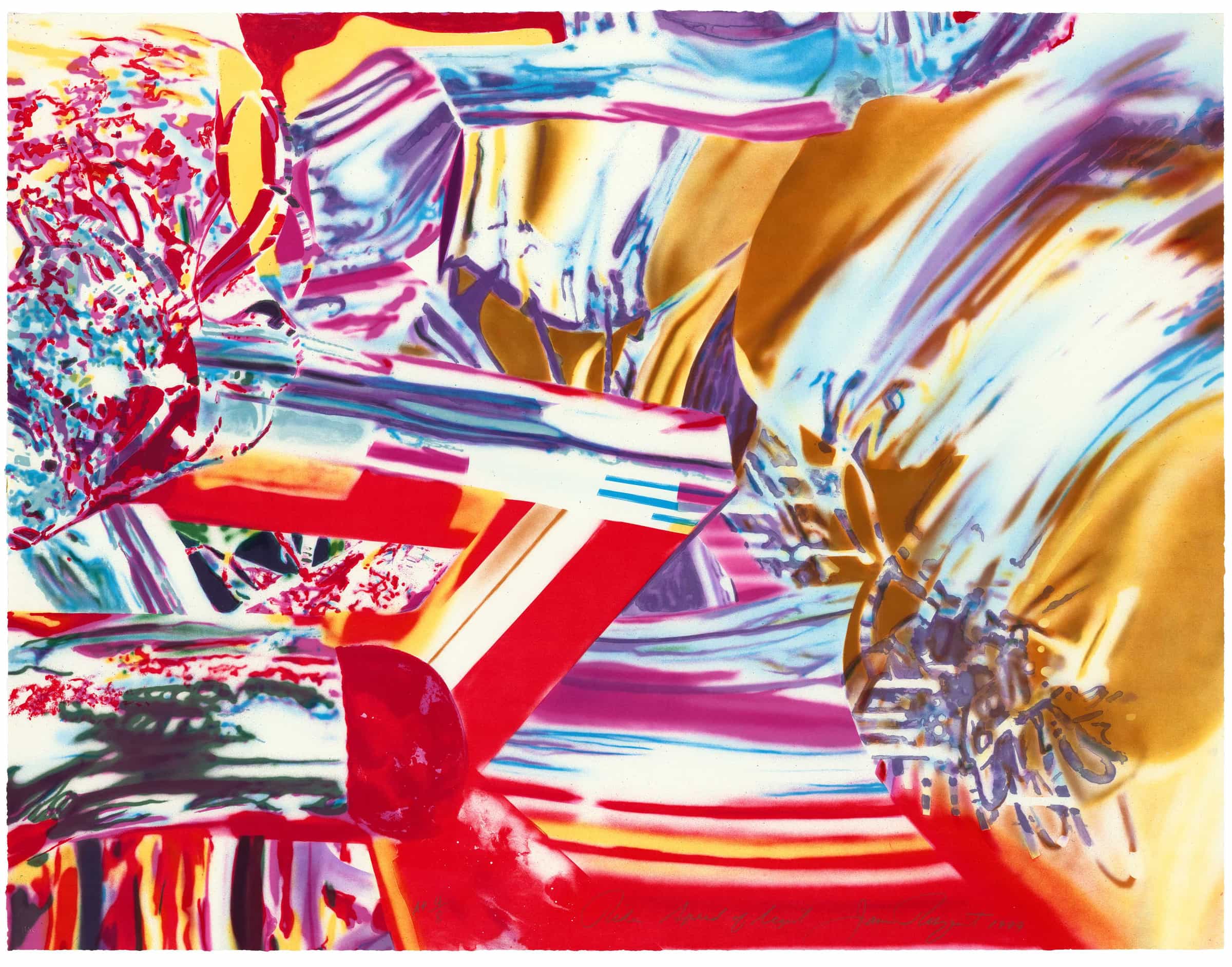 James Rosenquist, Rider-Speed of Light, 1999