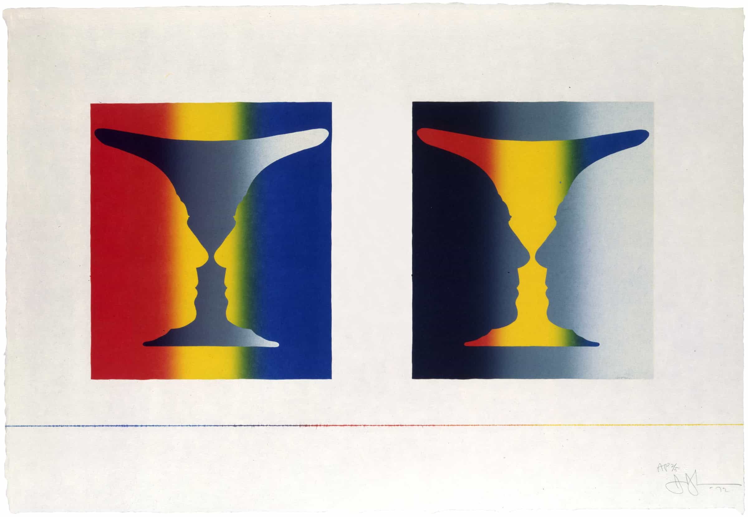 Jasper Johns, Cups 4 Picasso, 1972