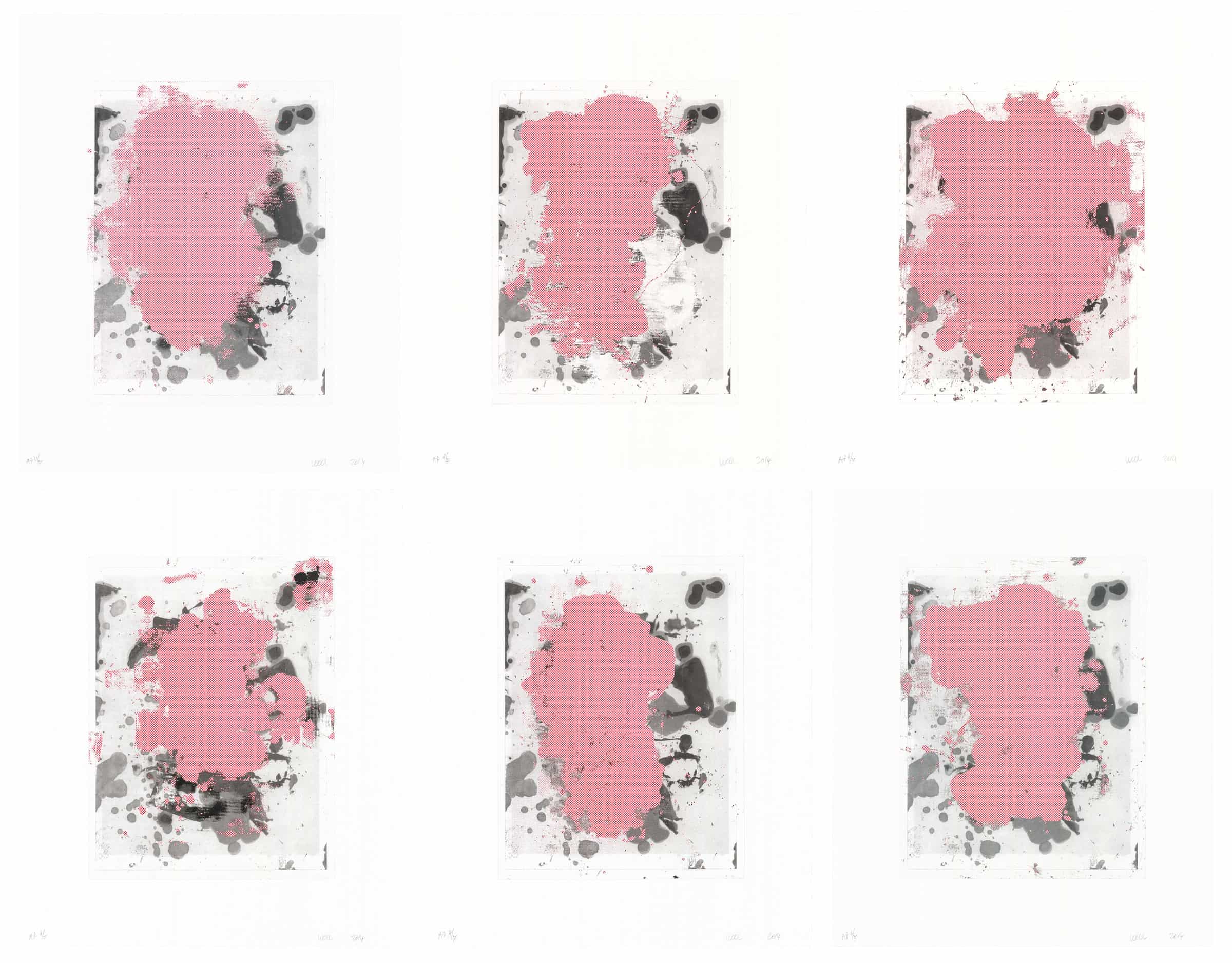 Christopher Wool, Portraits (red), 2014