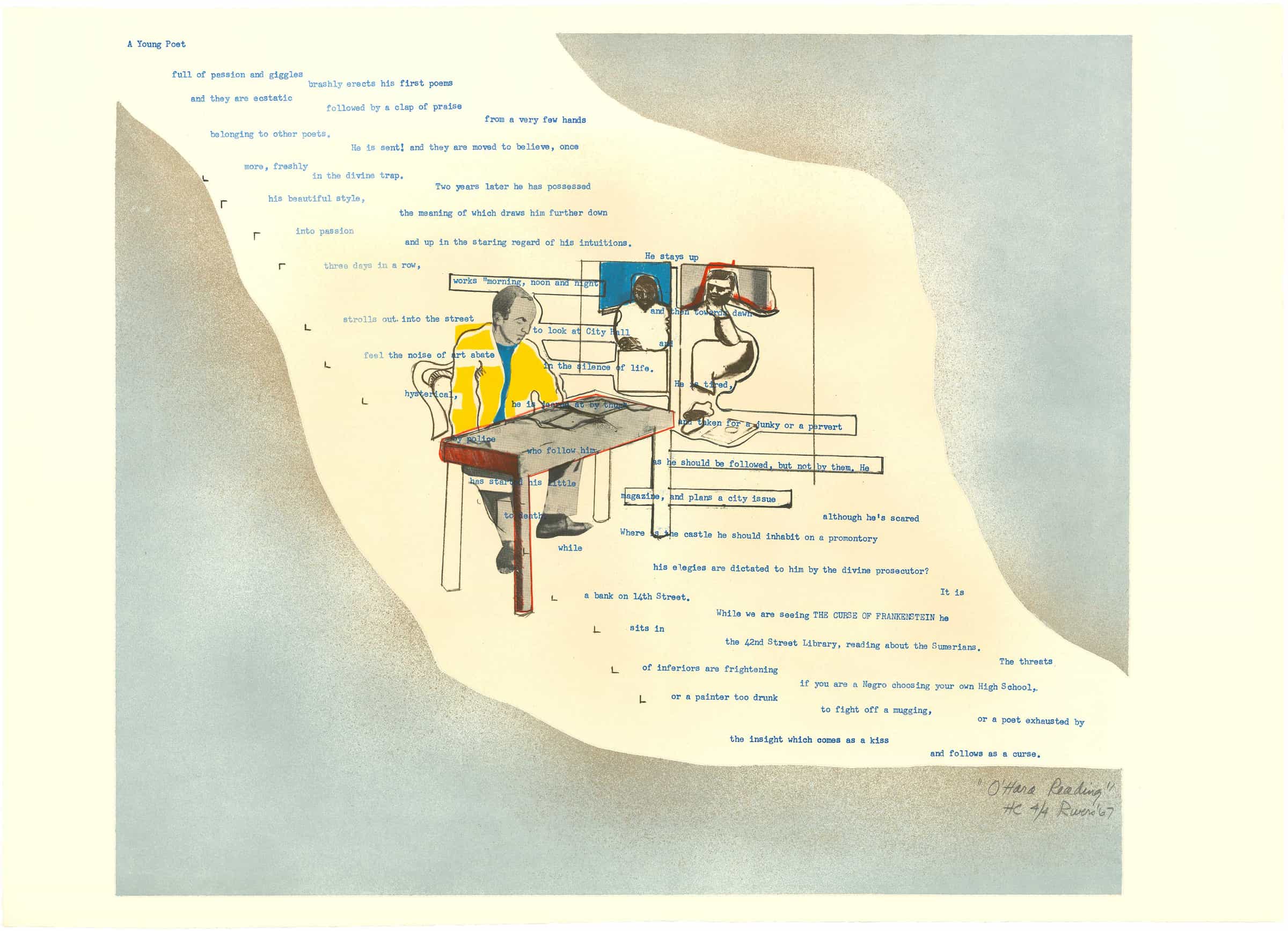 Larry Rivers, O'Hara Reading, 1967