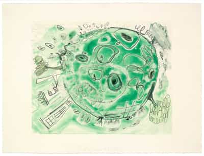Carroll Dunham, Monotype (Green 3), 1997