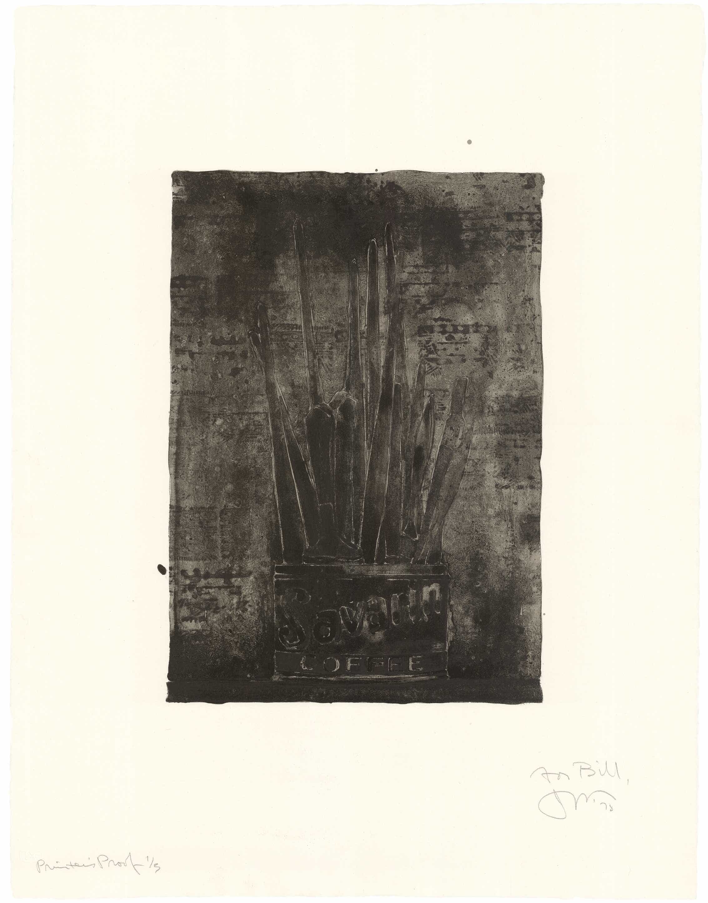 Jasper Johns, Savarin 1 (Cookie), 1978